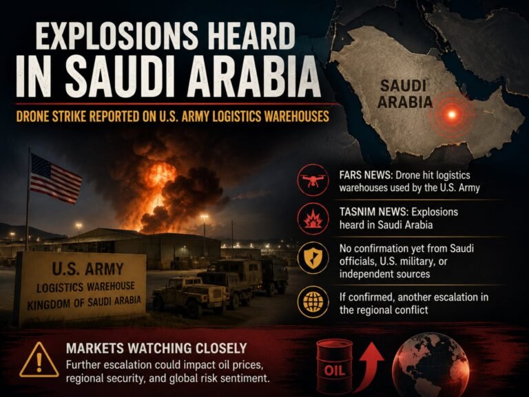 Explosions Reported in Saudi Arabia