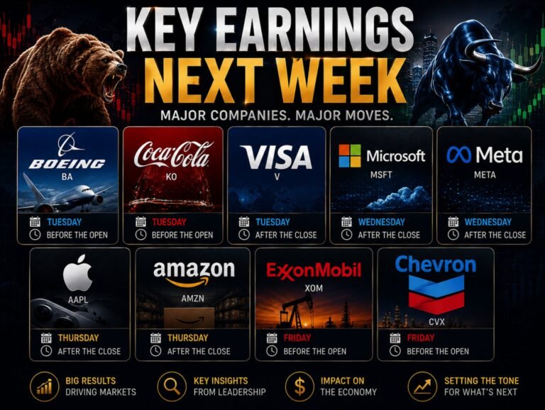 Next week’s earnings calendar heats up