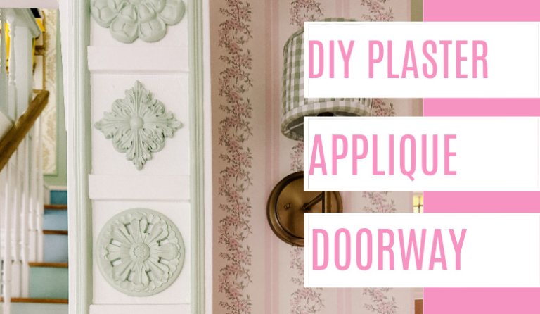DIY Plaster Applique Doorway – at home with Ashley