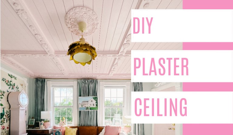 DIY Plaster Ceiling – at home with Ashley