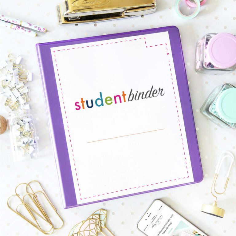 Student Binder for Back-to-School (with Free Printables!)