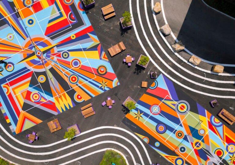 Sharmistha Ray Designs Pickleball Court Murals in Pittsburgh