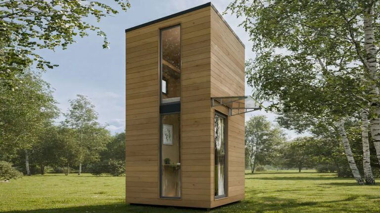 La Ruche Tiny House Expands Vertically in Skyscraper-Like Layout