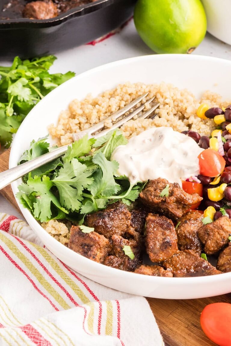 Southwest Steak Bowl Recipe with Creamy Southwest Sauce