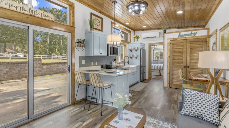 Acadia Tiny House has Two En-Suite Baths With Tubs, Two Offices