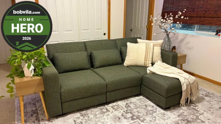 Tested: Cozey Neptune Sleeper Sofa & Gabrielle Washable Rug