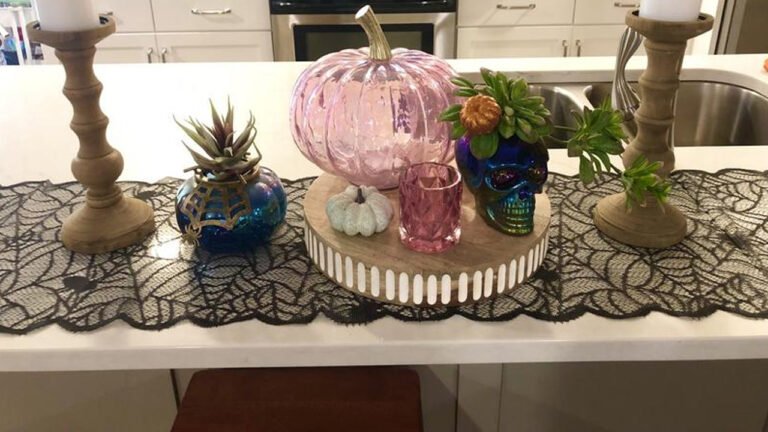 Dollar Tree is Selling $1.50 Halloween Black Lace Table Runner