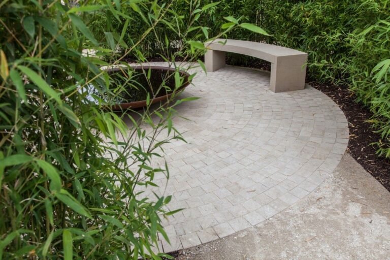 Not Every Patio Needs a Grid. This One Uses Irregular Granite Instead