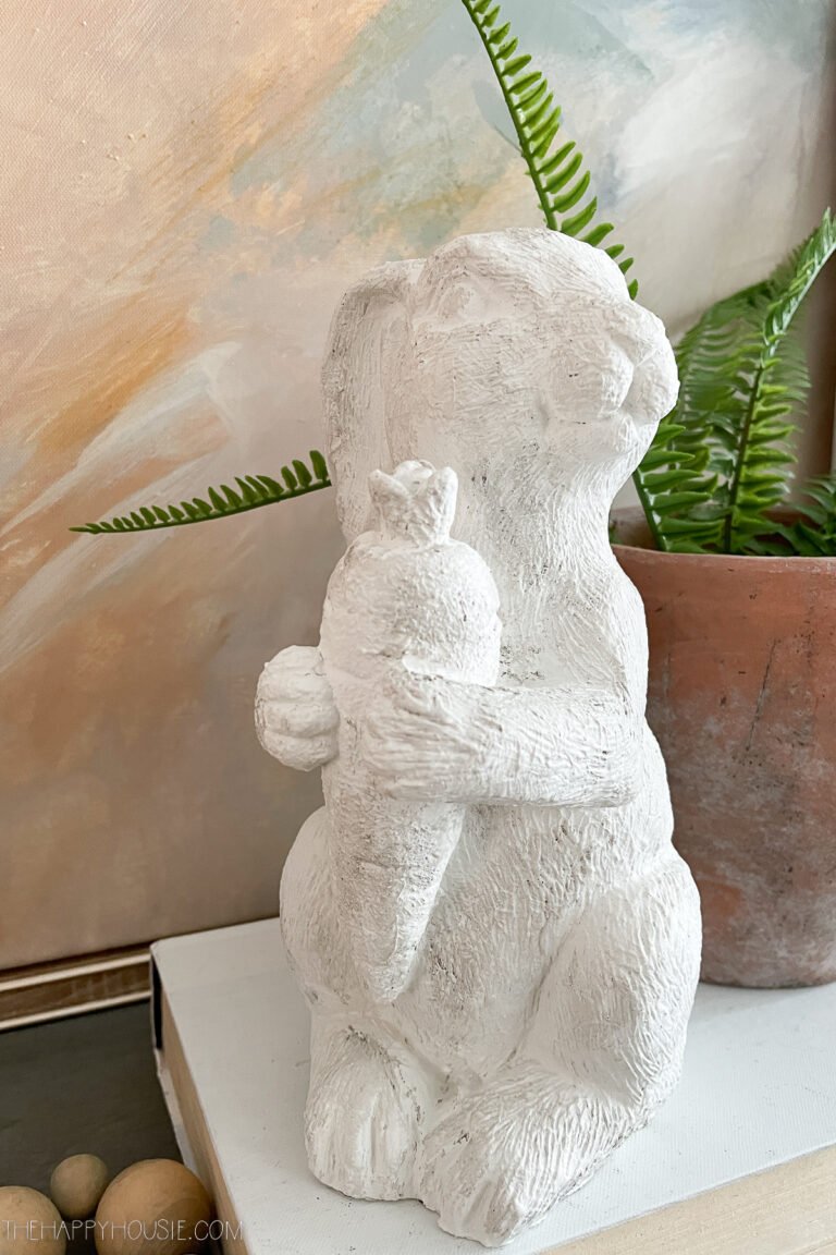 PB Knockoff Faux Stone Easter Bunny Sculptures