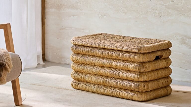 This Woven ‘Banana Bark’ Basket Is the Most Stylish Bedroom Accessory |
