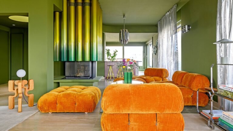 Matcha Walls, 70s Style — This Swiss Home is Never Mundane