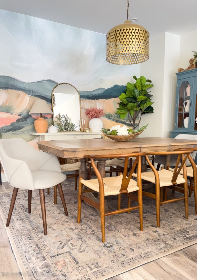 Wall Mural Wallpaper in our Dining Room