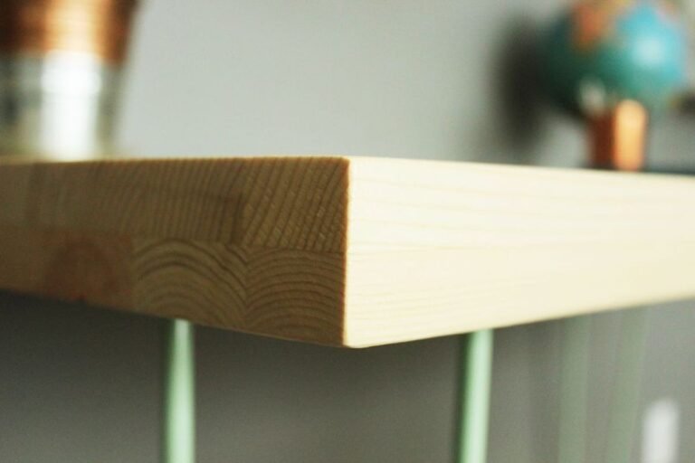 You Don’t Need a Butcher Block Countertop to Build a Thick Wood Desk