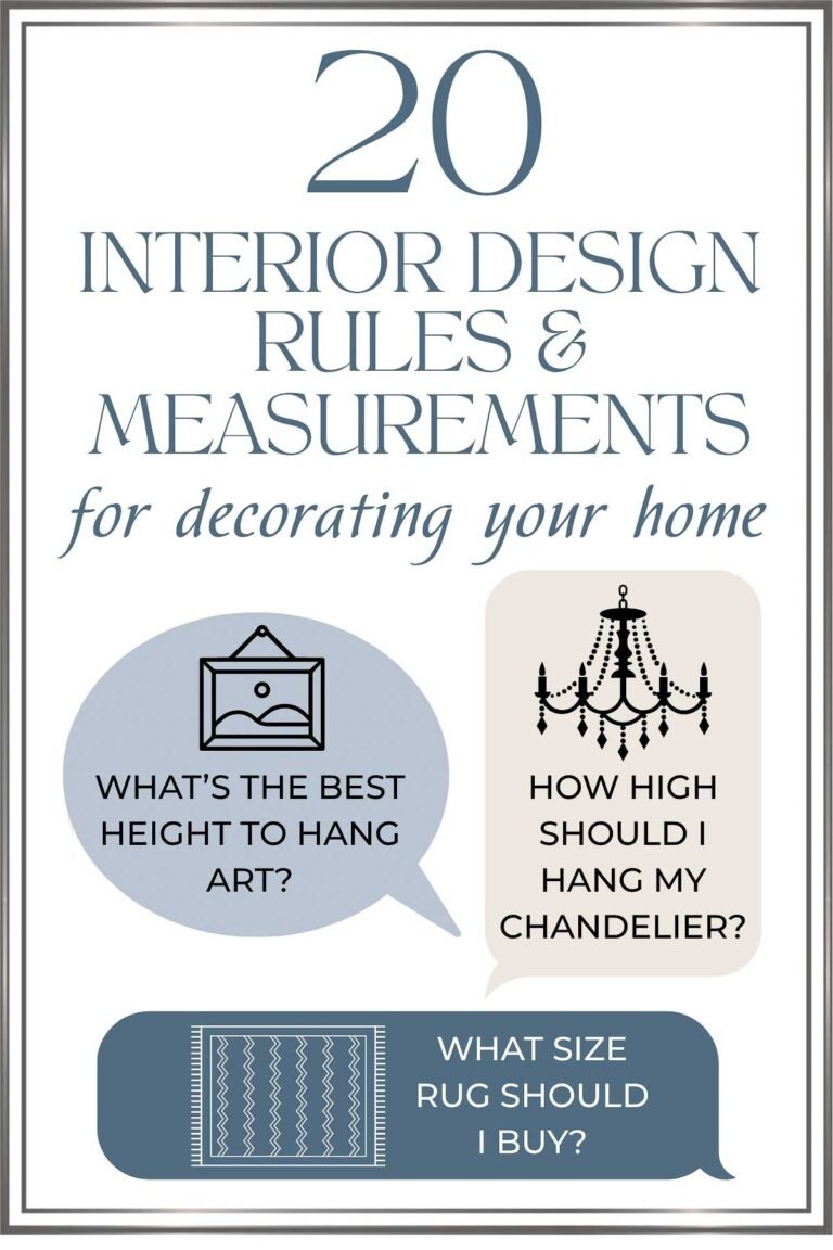 20 Interior Design Rules & Measurements You Need to Know