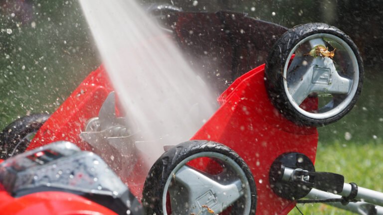 Can I Hose Down A Lawn Mower?