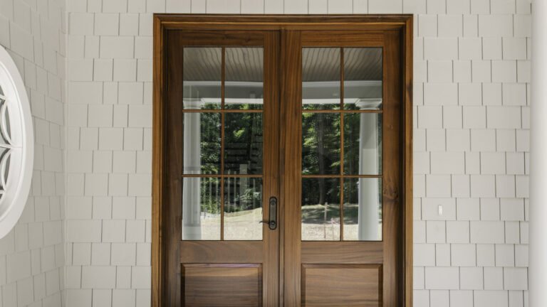 No More Wreaths: The Cuter Way To Decorate A Glass Front Door And Add Privacy
