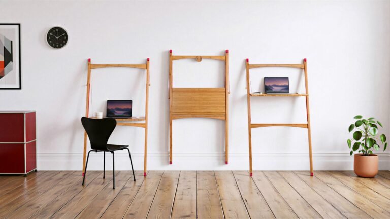 This Folding Sit-Stand Desk Solves Small Study Woes |