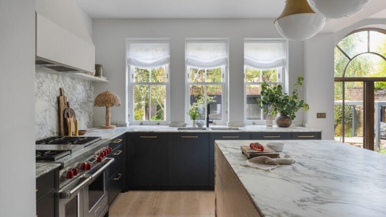 Inside a Modern Kitchen with a Unique Layout