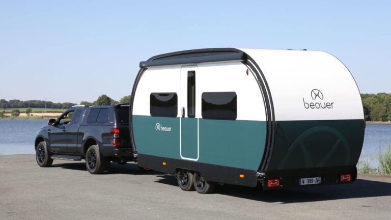 Beauer X8 Travel Trailer Expands Triple its Size for Livable Space