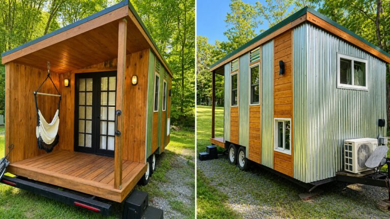 Colchester Tiny House Sleeps Two in Bright Reverse Loft Layout