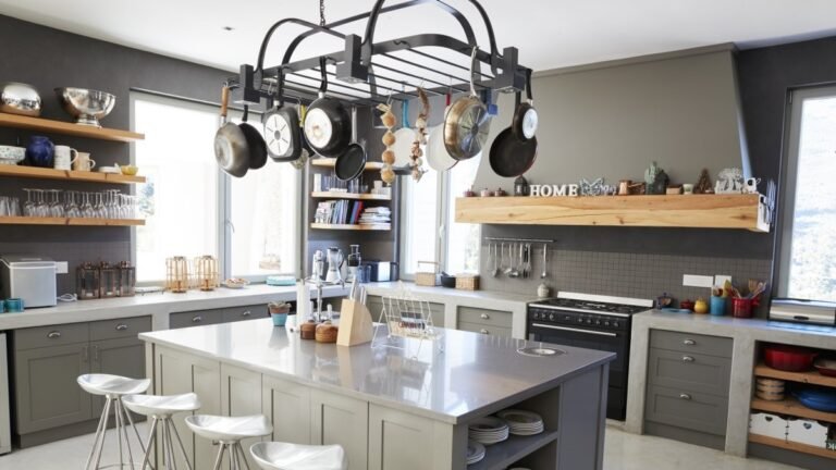The Hanging Pot Rack Was Made for Cookware. Her Boyfriend Found Another Use for It