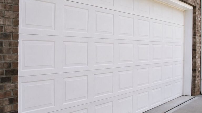 This Plain White Garage Door Got a Carriage-Style Look for Under $40