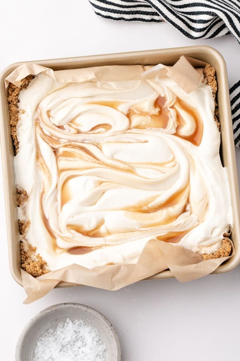 Salted Caramel Scoopable Cheesecake – TidyMom®